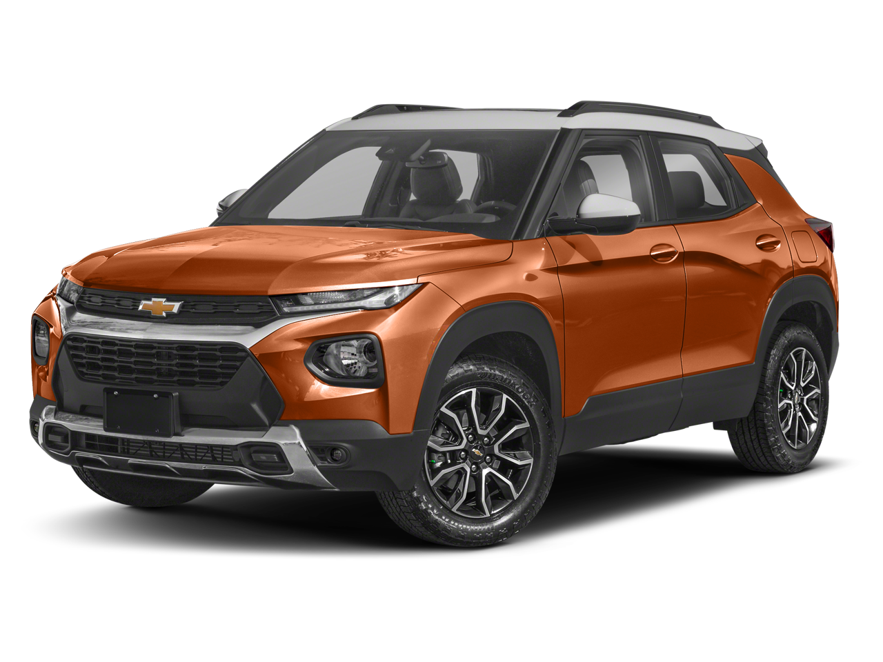 2023 Chevrolet Trailblazer ACTIV in Vivid Orange Metallic — front three-quarter view
