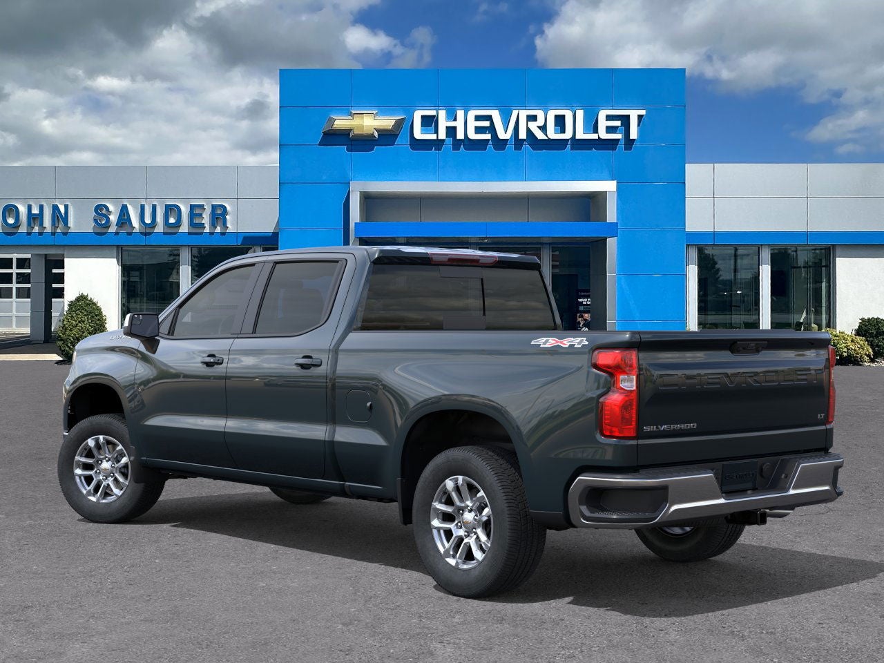 2026 Chevrolet Silverado 1500 — rear three-quarter view