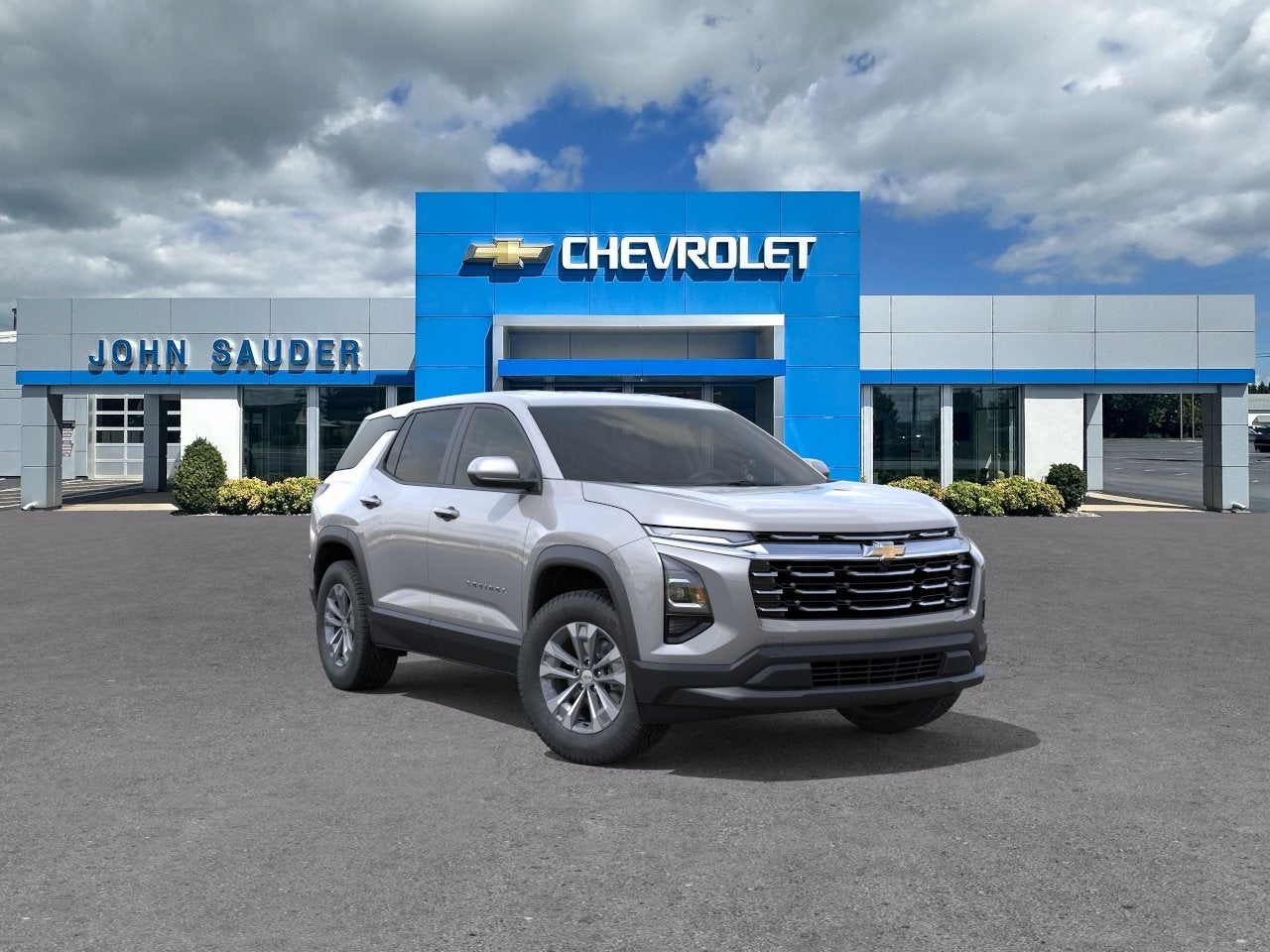 2026 Chevrolet Equinox LT in Sterling Gray Metallic — front three-quarter view